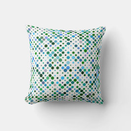 Kleurrijke, Blauwe, Groene & Lavendel Paarse Stipp Kussen