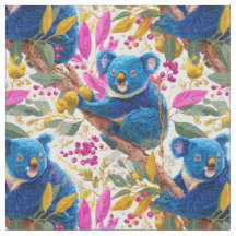 Kleurrijke Blauwe Koala Scene