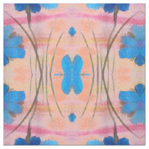 Kleurrijke blauwe roze en platte afdrukken