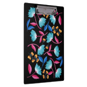 Kleurrijke blauwe roze folkflorale kunst klembord (Rechts)