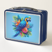 Kleurrijke, blauwe tropische ara (Voorkant)