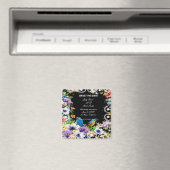 Kleurrijke Blauwe Vogels & Botanisch sparen de dat Magneet (Insitu (Vaatwasser))