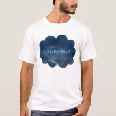 Kleurrijke Blauwe Wolken T-shirt (Voorkant)