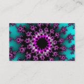 Kleurrijke Blauwgroen en zwarte ogen Visitekaartje (Voorkant)