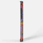 Kleurrijke Blauwgroen, Roze en Groene Fractal Samsung Galaxy Hoesje (Rechterkant)