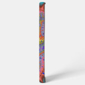 Kleurrijke Blauwgroen, Roze en Groene Fractal Samsung Galaxy Hoesje (Linkerkant)