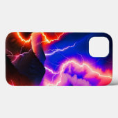 Kleurrijke Bliksemberg Een Case-Mate iPhone Case (Achterkant (horizontaal))