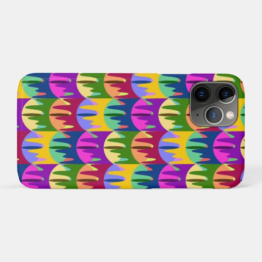 Kleurrijke bloederige ogen pop kunst oerwoud Case-Mate iPhone case (Achterkant (horizontaal))