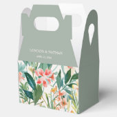 Kleurrijke bloeiende bloemenbruiloft bedankdoosjes (Geopend)