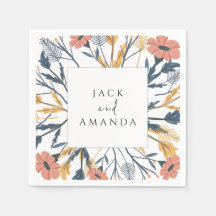 Kleurrijke Bloeiende Bloemige Bruiloftservetten