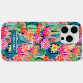 Kleurrijke Bloeiende Cactussen Gepersonaliseerd Case-Mate iPhone Case (Achterkant (horizontaal))
