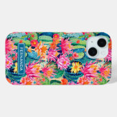 Kleurrijke Bloeiende Cactussen Gepersonaliseerd Case-Mate iPhone Case (Achterkant (horizontaal))