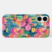 Kleurrijke Bloeiende Cactussen Gepersonaliseerd Case-Mate iPhone Case (Achterkant (horizontaal))