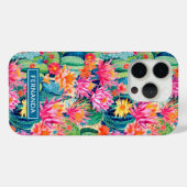 Kleurrijke Bloeiende Cactussen Gepersonaliseerd Case-Mate iPhone Case (Achterkant (horizontaal))