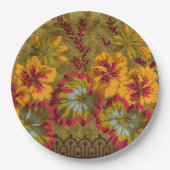 Kleurrijke bloeiende Nasturtiums Bessen Partyware Papieren Bordje (Voorkant)