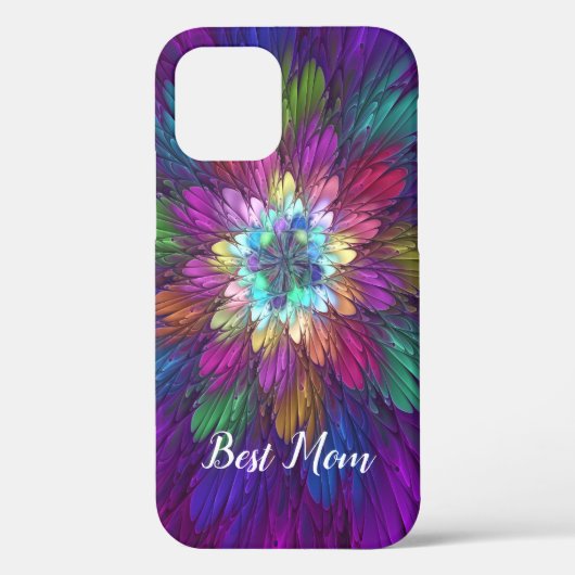 Kleurrijke Bloem Abstracte Fractale Kunst Beste Ma Case-Mate iPhone Case (Achterkant)