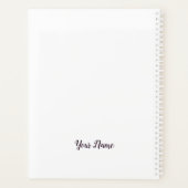Kleurrijke Bloem, Abstracte Fractale Naam Planner (Achterkant)