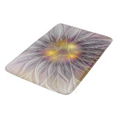 Kleurrijke Bloem, Abstracte Moderne Fractal Badmat (Gekanteld)