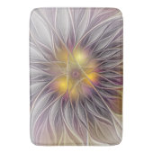 Kleurrijke Bloem, Abstracte Moderne Fractal Badmat (Voorkant Verticaal)
