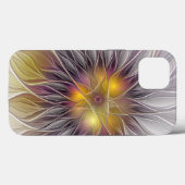 Kleurrijke Bloem, Abstracte Moderne Fractal Case-Mate iPhone Case (Achterkant (horizontaal))