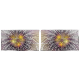 Kleurrijke Bloem, Abstracte Moderne Fractal Kussensloop
