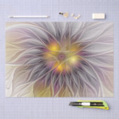 Kleurrijke Bloem, Abstracte Moderne Fractal Tissuepapier (Craft)