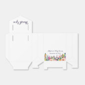 Kleurrijke Bloem Baby shower Favor Box Lint Bedankdoosjes (Uitgevouwen)