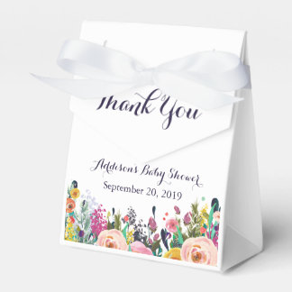 Kleurrijke Bloem Baby shower Favor Box Lint Bedankdoosjes