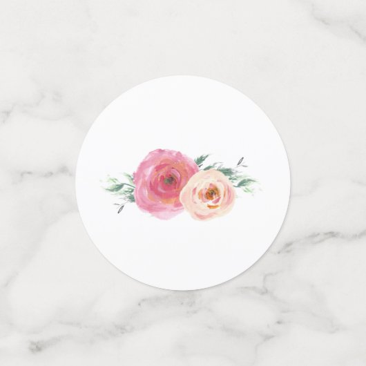 Kleurrijke Bloem Baby shower Tafel Confetti (Kleine voorkant)