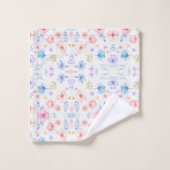 Kleurrijke Bloem Bad Handdoek (Wasdoekje)