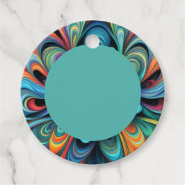 Kleurrijke Bloem Boho Bedankjes Labels