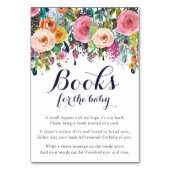 Kleurrijke Bloem Breng een Boek Kaarten Inserts (Voorkant)