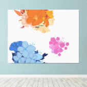 Kleurrijke Bloem  Canvas Afdruk (Insitu (Houten vloer))