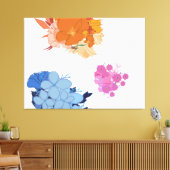 Kleurrijke Bloem  Canvas Afdruk (Insitu (Woonkamer))