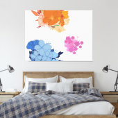 Kleurrijke Bloem  Canvas Afdruk (Insitu (Slaapkamer))
