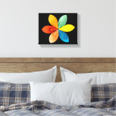Kleurrijke Bloem Canvas Afdruk (Insitu (Slaapkamer))