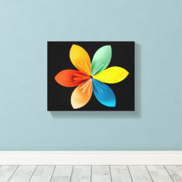 Kleurrijke Bloem Canvas Afdruk