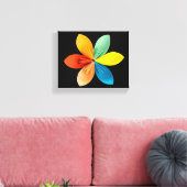 Kleurrijke Bloem Canvas Afdruk (Insitu (Woonkamer))
