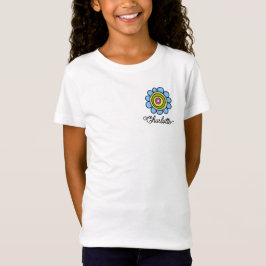 Kleurrijke Bloem Doodle Gepersonaliseerd T-shirt