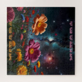 Kleurrijke Bloem Galaxy & Universum Gift Legpuzzel (Horizontaal)