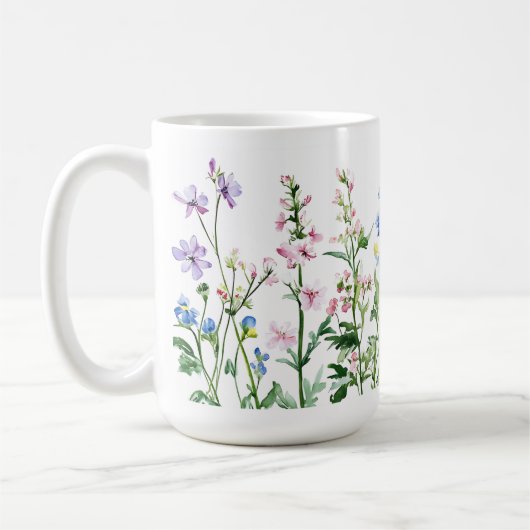 Kleurrijke Bloem Gift Idee 🌸 koffie mok 15oz (Links)