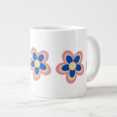 Kleurrijke Bloem Grote Koffiekop (Voorkant rechts)