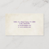 Kleurrijke bloem in Lotus mandala Visitekaartje (Achterkant)