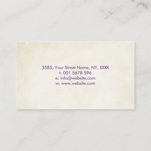 Kleurrijke bloem in Lotus mandala Visitekaartje (Achterkant)