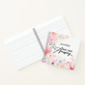 Kleurrijke Bloem Inspirerend Spiraal Notitieboek (Binnen)