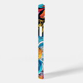 Kleurrijke Bloem iPhone Case (Achterkant / Rechts)