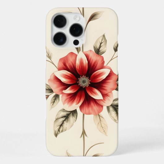 Kleurrijke Bloem iPhone Hoesje (Achterkant)