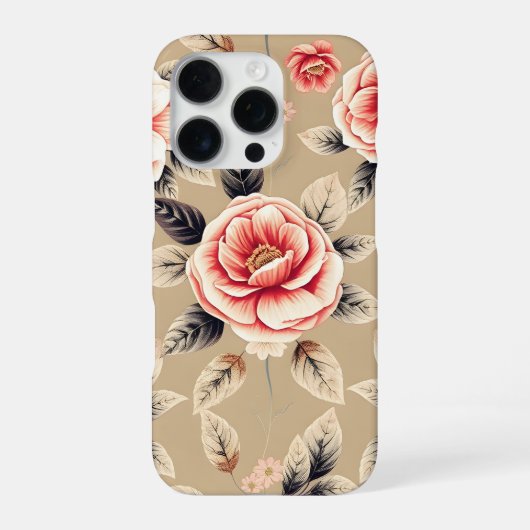 Kleurrijke Bloem iPhone Hoesje (Achterkant)