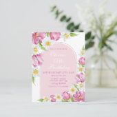 Kleurrijke Bloem Kinderen Verjaardag Briefkaart (Staand voorkant)