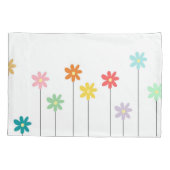  kleurrijke bloem kussensloop (Achterkant)